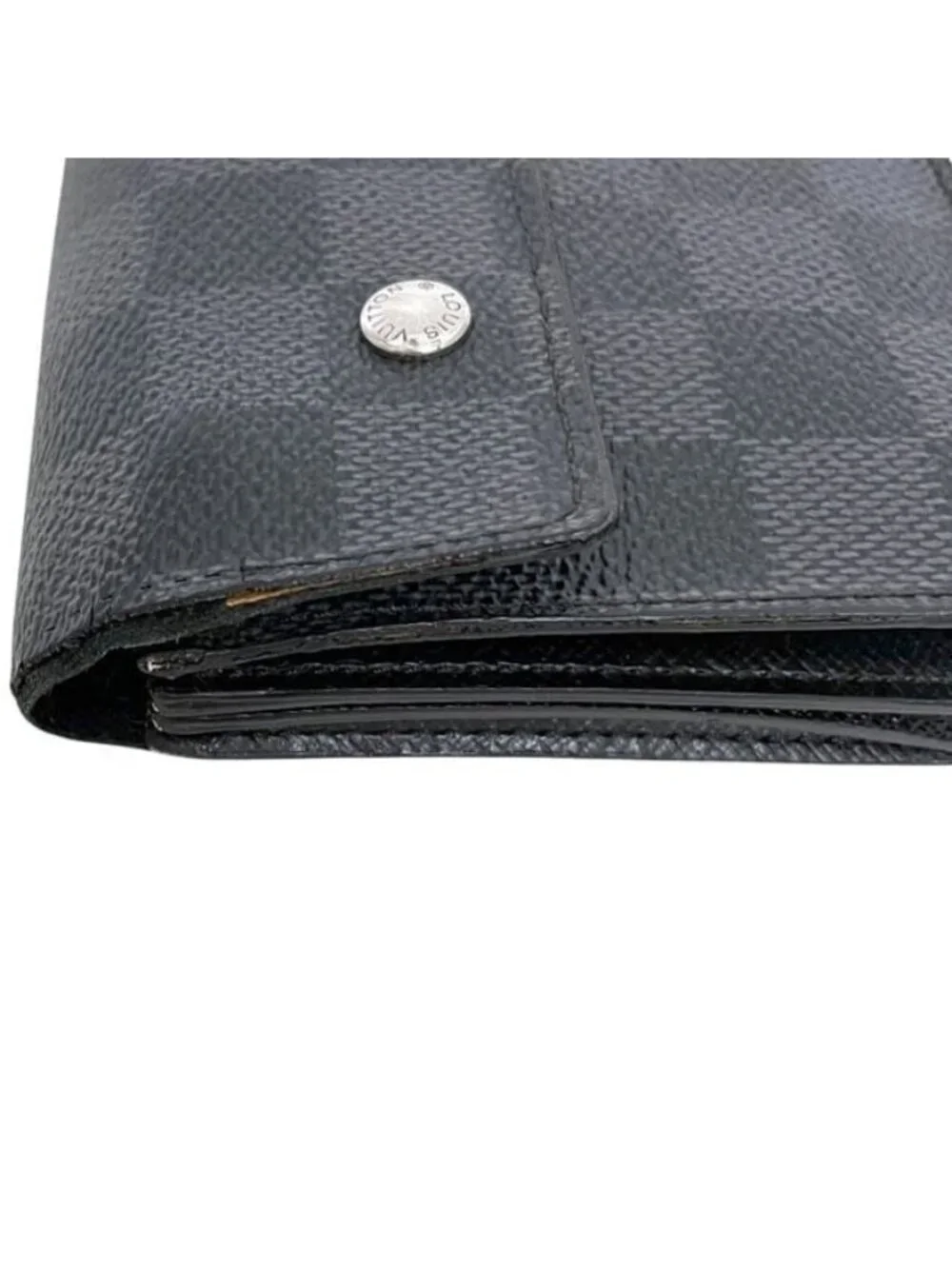 Louis Vuitton Bifold Wallet Portefeuille Accordion Black Damier Graphite Canvas